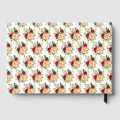 Romantic Red and Orange Roses Birthday  Gastenboek (Achterkant)