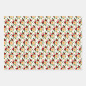 Romantic Red and Orange Roses  Inpakpapier Vel (Voorkant)