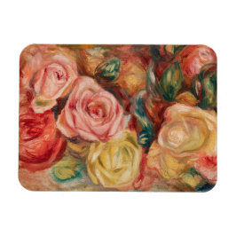 Romantic red and pink roses Pierre Auguste Renoir Magneet