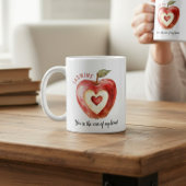 Romantic Red Apple Heart Valentine's Day Koffiemok