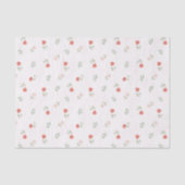 Romantic Red Blush Pink Roses Love Tissuepapier (Voorkant)