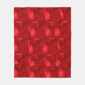Romantic Red Bokeh Hearts Fleece Blanket Deken (Voorkant)