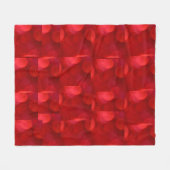 Romantic Red Bokeh Hearts Fleece Blanket Deken (Voorkant (Horizontaal))