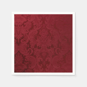 Romantic  Red Damask Servetten