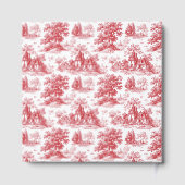 Romantic Red Engraver Landscape Motions Gastenboek (Achterkant)