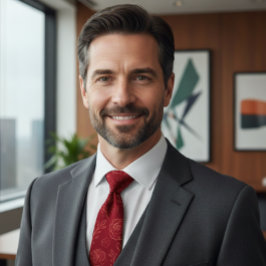 Romantic Red Floral Elegance Stropdas