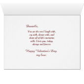 Romantic Red Ggloing Hearts Valentijn (Binenzijde Horizontaal (Onderkant))