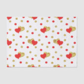 Romantic Red Heart Tissuepapier (Voorkant)