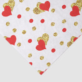 Romantic Red Heart Tissuepapier (Detail)