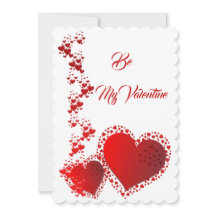 Romantic Red Hearts Custom Quote is My Valentijn