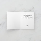 Romantic Red Hearts & Flowers Valentine’s Card  Feestdagen Kaart (Binnen)