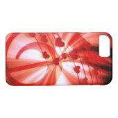Romantic Red Hearts Music Clef Opmerking Abstract Case-Mate iPhone Case (Achterkant (Horizontaal))