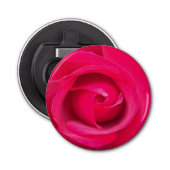 Romantic Red Pink Rose Button Flesopener (Voorkant)