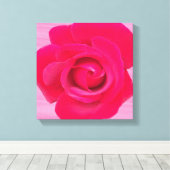 Romantic Red Pink Rose Canvas Afdruk (Insitu (Houten vloer))
