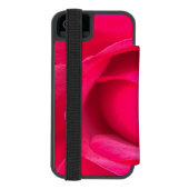 Romantic Red Pink Rose Incipio iPhone Portemonnee Hoesje (Agenda Achterkant)