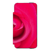 Romantic Red Pink Rose Incipio iPhone Portemonnee Hoesje (Voorkant Agenda)