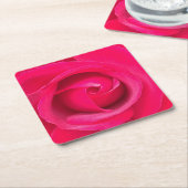Romantic Red Pink Rose Kartonnen Onderzetters (Schuin)