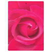 Romantic Red Pink Rose Klembord (Achterkant)