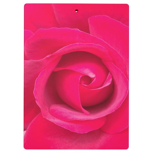 Romantic Red Pink Rose Klembord (Achterkant)