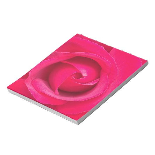 Romantic Red Pink Rose Notitieblok (Linkerzijde)