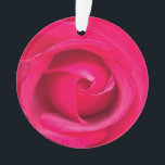 Romantic Red Pink Rose Ornament<br><div class="desc">Romantische roze en rode roos.</div>