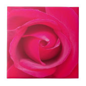 Romantic Red Pink Rose Tegeltje (Voorkant)