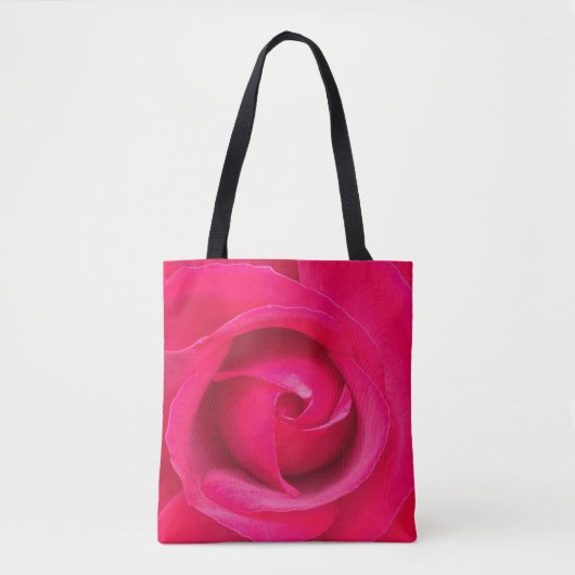 Romantic Red Pink Rose Tote Bag (Voorkant)