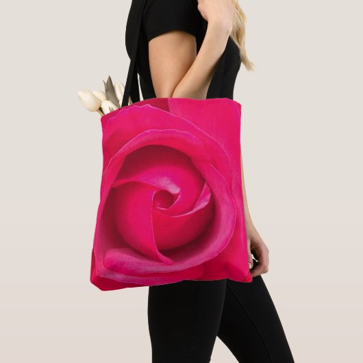 Romantic Red Pink Rose Tote Bag (Dichtbij)