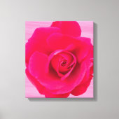 Romantic Red Pink Rose v2 Canvas Afdruk (Voorkant)