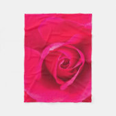Romantic Red Pink Rose v2 Fleece Deken (Voorkant)