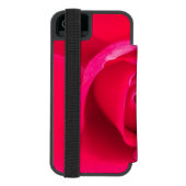 Romantic Red Pink Rose v2 Incipio iPhone Portemonnee Hoesje (Agenda Achterkant)