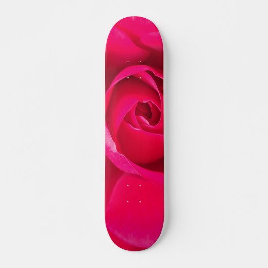 Romantic Red Pink Rose v2 Skateboard (Voorkant)