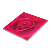 Romantic Red Pink Rose v2 Tegeltje (Zijkant)