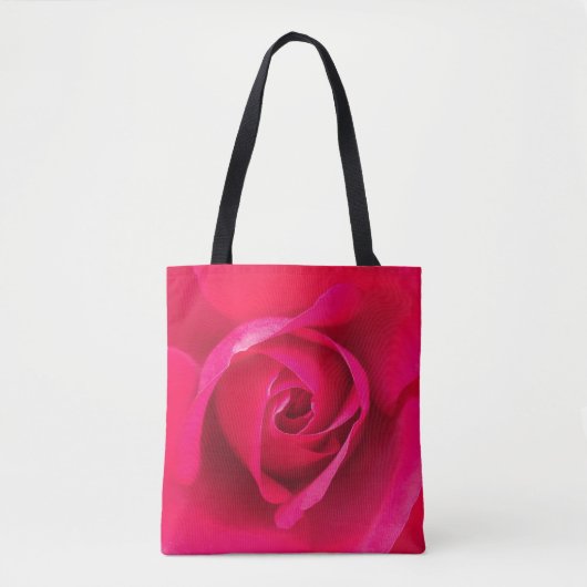 Romantic Red Pink Rose v2 Tote Bag (Voorkant)