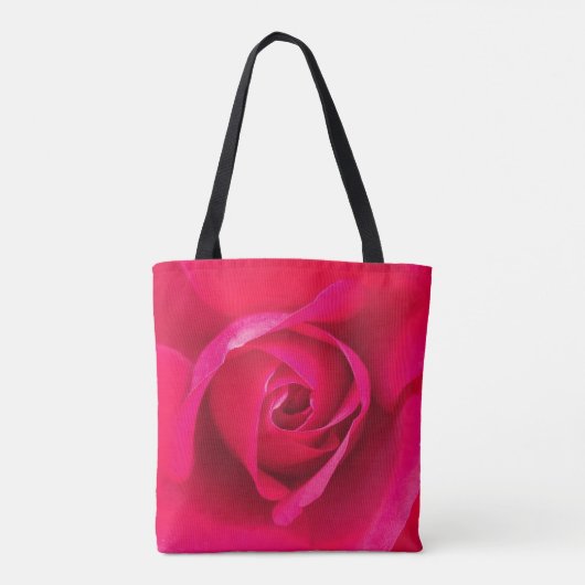 Romantic Red Pink Rose v2 Tote Bag (Achterkant)