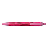 Romantic Red Pink Rose Zwarte Inkt Pen (Achterkant)