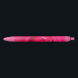 Romantic Red Pink Rose Zwarte Inkt Pen<br><div class="desc">Romantische roze en rode roos.</div>