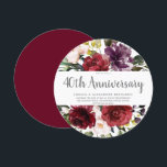 Romantic Red Rose 40th Wedding Jubileum Kaart<br><div class="desc">Romantic Red Rose 40th Wedding Jubileum Invitation Bekijk het collectie in Niche en Nest Store</div>