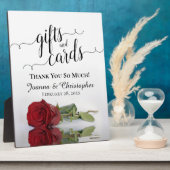 Romantic Red Rose Gifts & Kaarten Weddenschap Fotoplaat (Zijkant)