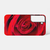 Romantic Red Rose in volle bloei Samsung Galaxy Hoesje (Achterkant horizontaal)