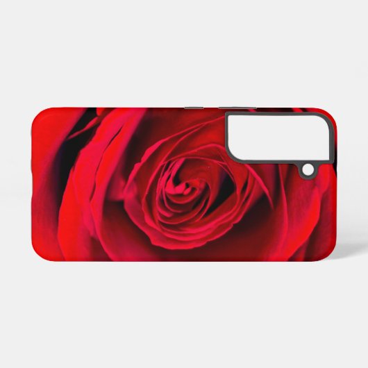 Romantic Red Rose in volle bloei Samsung Galaxy Hoesje (Achterkant horizontaal)