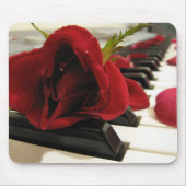 Romantic Red Rose Love Muismat (Voorkant)