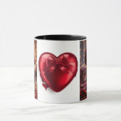 Romantic Red Rose love Valentine Hot Drink Coffee Mok (Midden)
