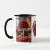 Romantic Red Rose love Valentine Hot Drink Coffee Mok (Links)