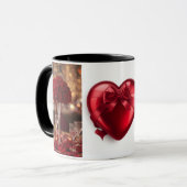 Romantic Red Rose love Valentine Hot Drink Coffee Mok (Voorkant links)