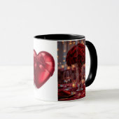 Romantic Red Rose love Valentine Hot Drink Coffee Mok (Voorkant rechts)