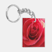 Romantic Red Rose Sleutelhanger (Voorkant Links)