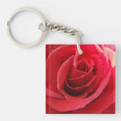 Romantic Red Rose Sleutelhanger (Voorkant)