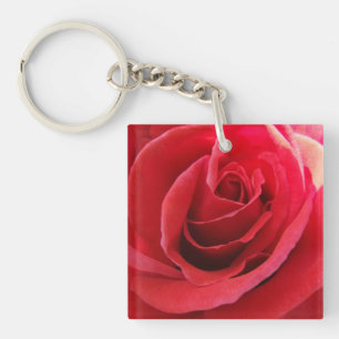 Romantic Red Rose Sleutelhanger