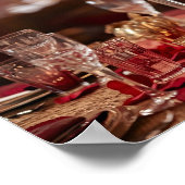 Romantic Red Rose Valentine Couple Wall Art Poster (Hoek)